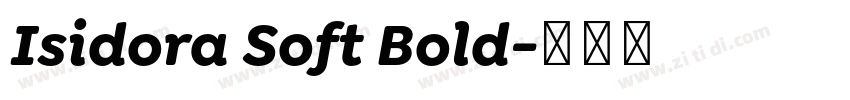 Isidora Soft Bold字体转换